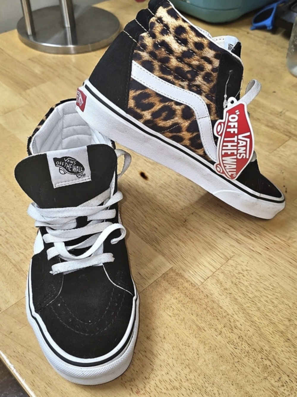 Vans Sk8-Hi Leopard Print High-Top Sneakers